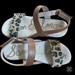 Sam Edelman Big Girls Size 3 Andrea Dionne Brown
Leopard Wedge Sandals